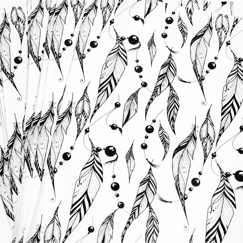 50 10x13 in boho polymailers shipping set feathers print shipping supplies new